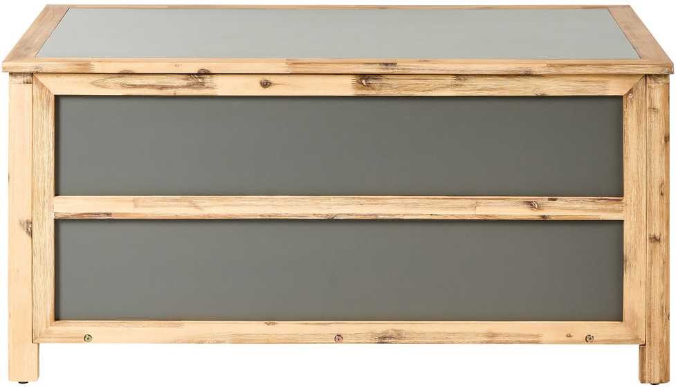 Beliani Sodo dėžė ACATE 121 cm 72 cm pilka