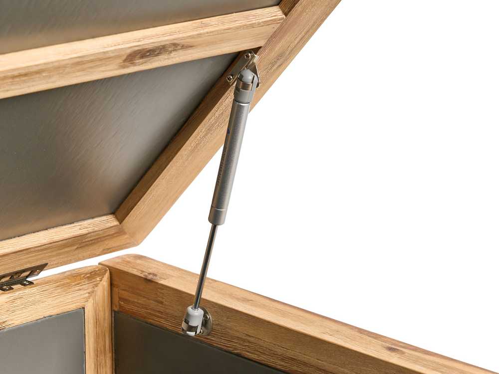 Beliani Sodo dėžė ACATE 121 cm 72 cm pilka