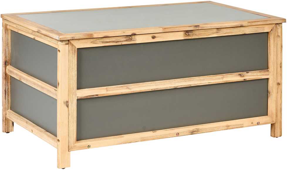Beliani Sodo dėžė ACATE 121 cm 72 cm pilka