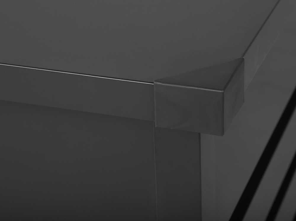 Beliani Sodo dėžė CEBROSA 132 cm 62 cm pilka
