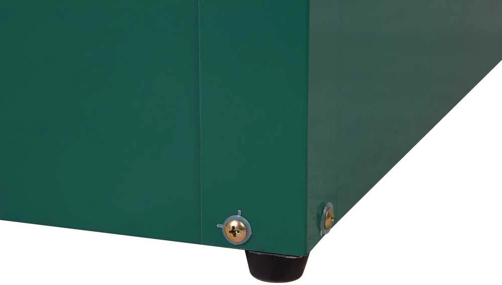 Beliani Sodo dėžė CEBROSA 132 cm 62 cm tamsiai žalia