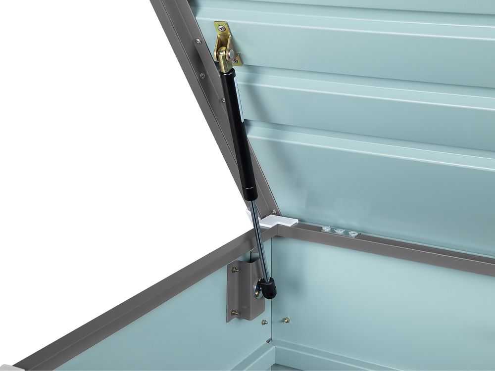 Beliani Sodo dėžė CEBROSA 100 cm 62 cm pilka