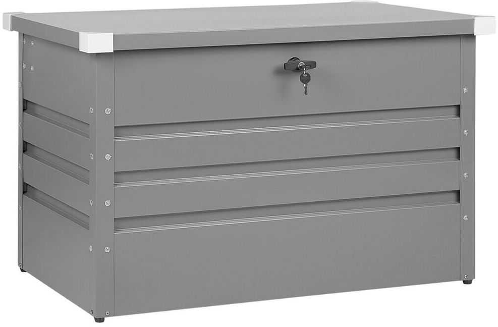 Beliani Sodo dėžė CEBROSA 100 cm 62 cm pilka