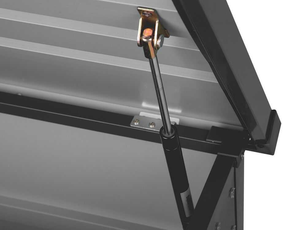 Beliani Sodo dėžė CEBROSA 132 cm 62 cm pilka