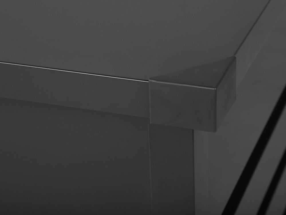 Beliani Sodo dėžė CEBROSA 132 cm 62 cm pilka