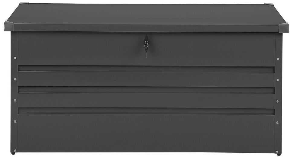 Beliani Sodo dėžė CEBROSA 132 cm 62 cm pilka