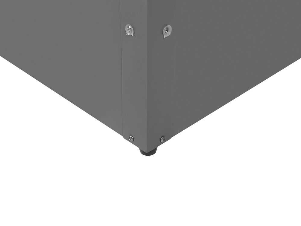 Beliani Sodo dėžė CEBROSA 165 cm 70 cm pilka