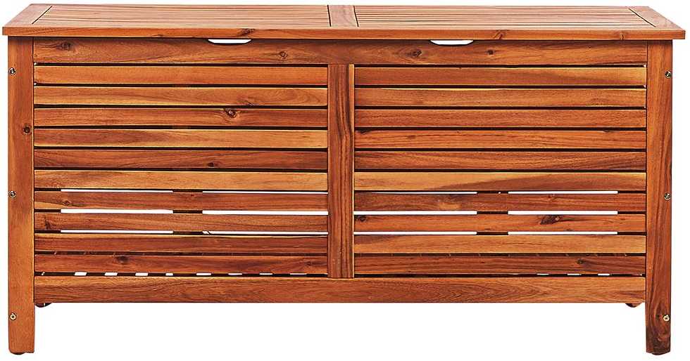Beliani Sodo dėžė RIVIERA 130 cm 48 cm, ruda