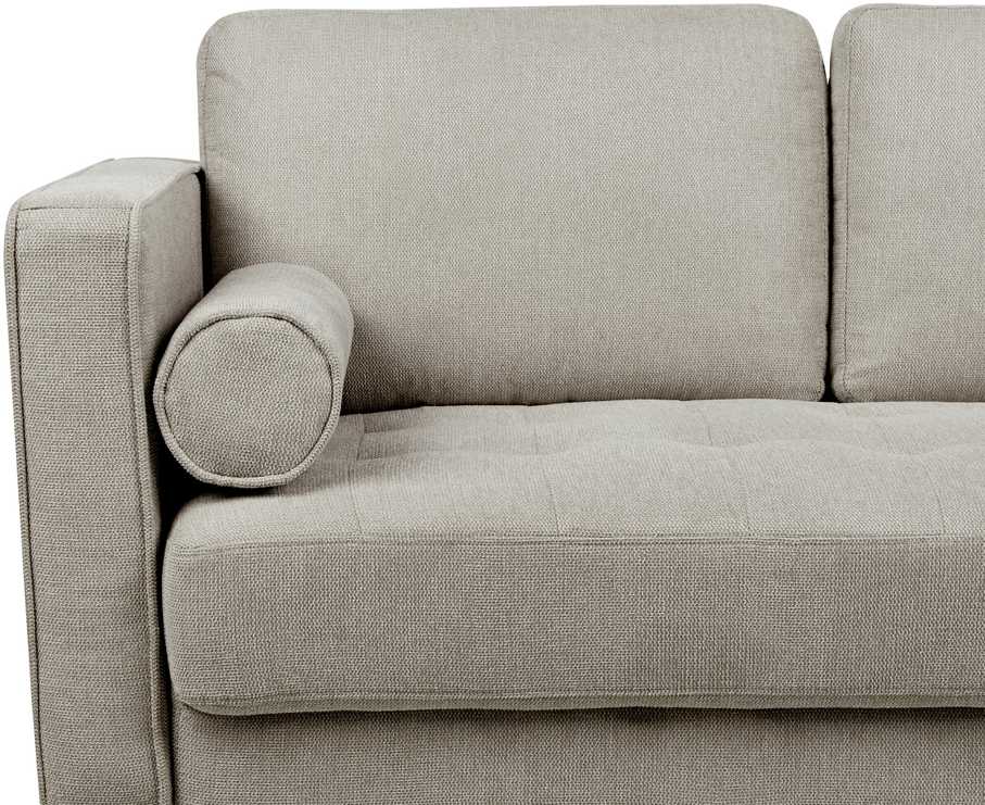 Beliani 2 vietų sofa NURMO, rudai pilka