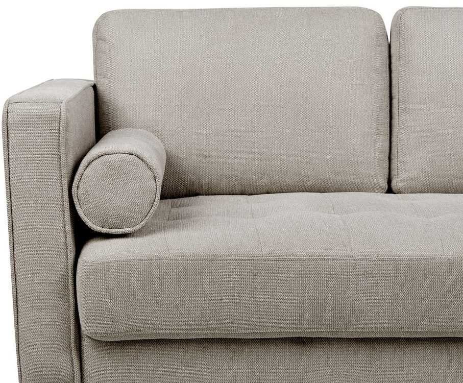 Beliani 2 vietų sofa NURMO, rudai pilka