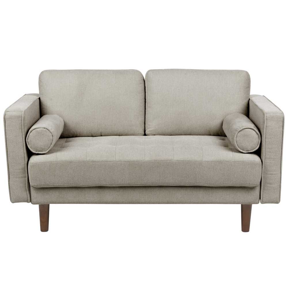 Beliani 2 vietų sofa NURMO, rudai pilka