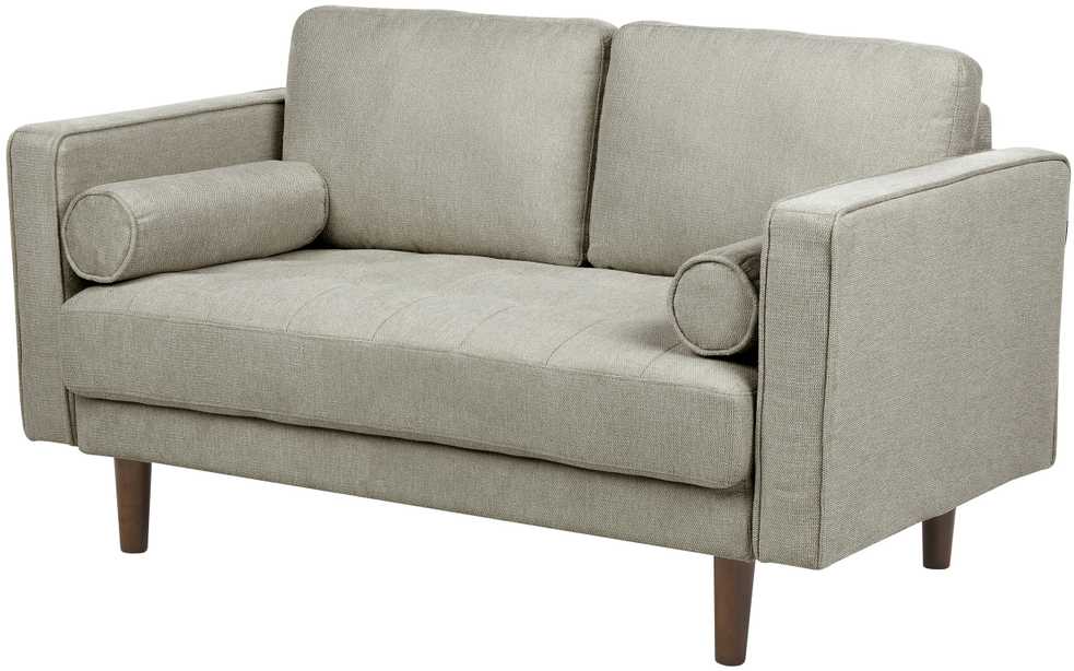 Beliani 2 vietų sofa NURMO, rudai pilka