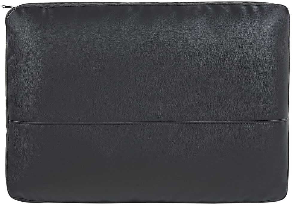 Beliani Dvivietė sofa SOVIK iš dirbtinės odos, juoda
