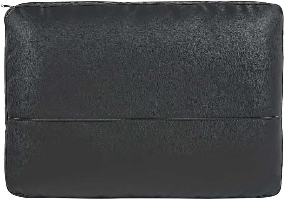 Beliani Dvivietė sofa SOVIK iš dirbtinės odos, juoda