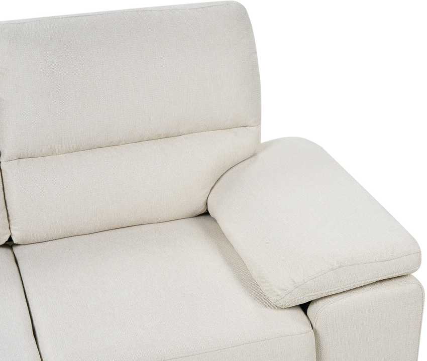Beliani 2 vietų sofa VOGAR šviesiai smėlio spalvos