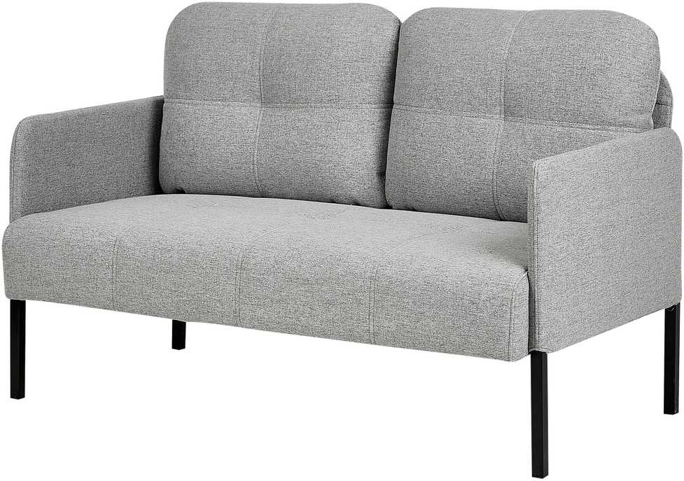 Beliani Dvivietė sofa LAHTI pilka