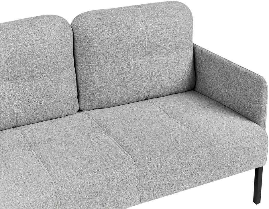 Beliani Dvivietė sofa LAHTI pilka