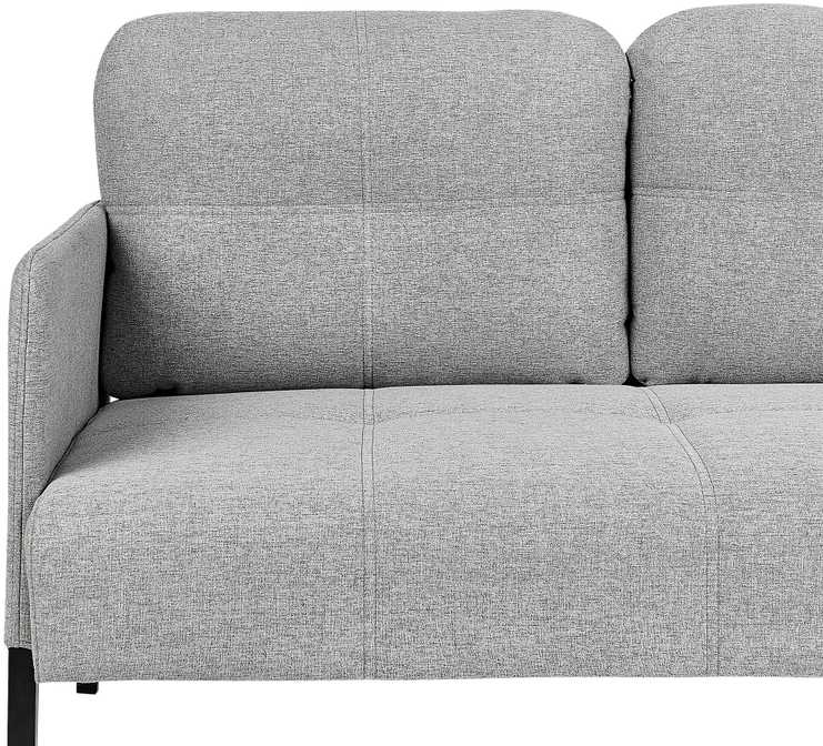 Beliani Dvivietė sofa LAHTI pilka