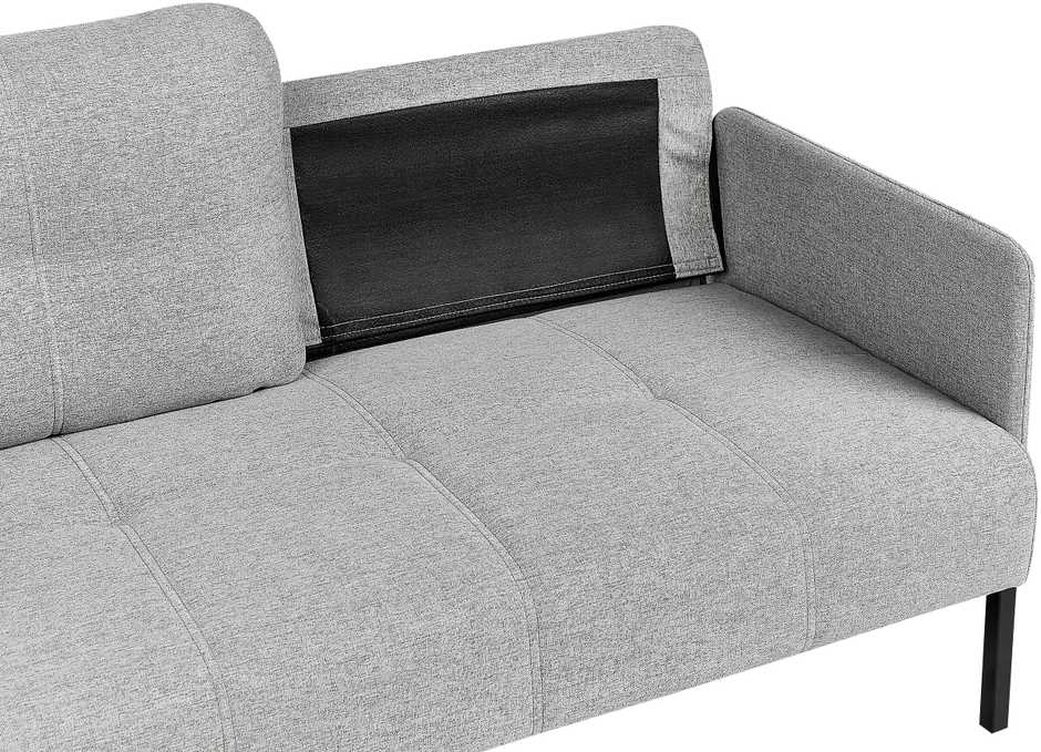 Beliani Dvivietė sofa LAHTI pilka