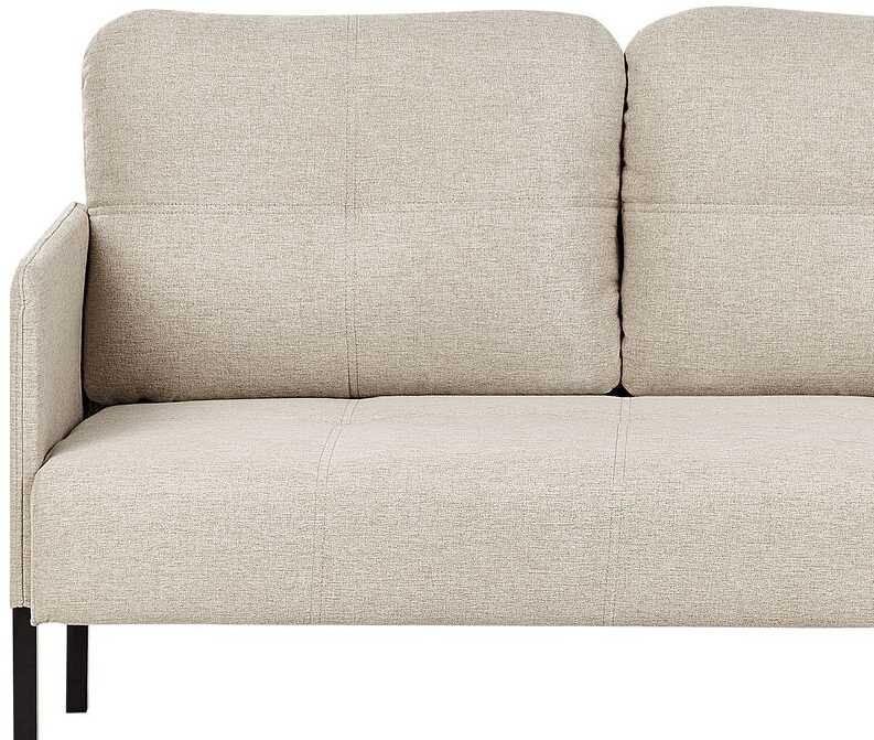 Beliani Dvivietė sofa LAHTI šviesiai smėlio spalvos