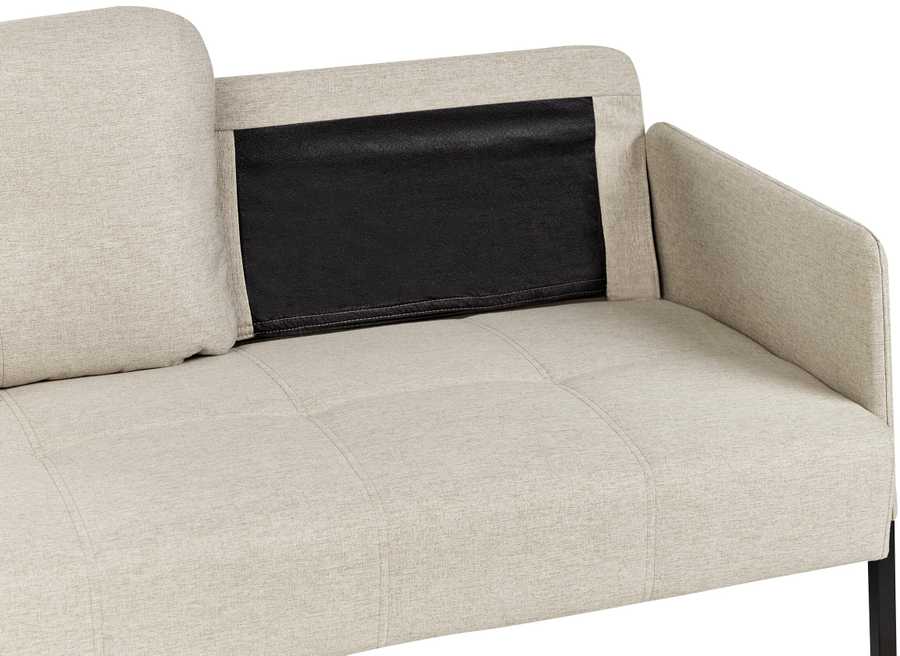 Beliani Dvivietė sofa LAHTI šviesiai smėlio spalvos