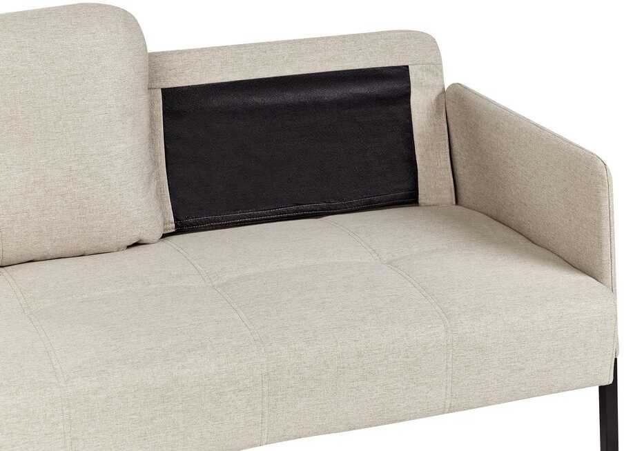 Beliani Dvivietė sofa LAHTI šviesiai smėlio spalvos
