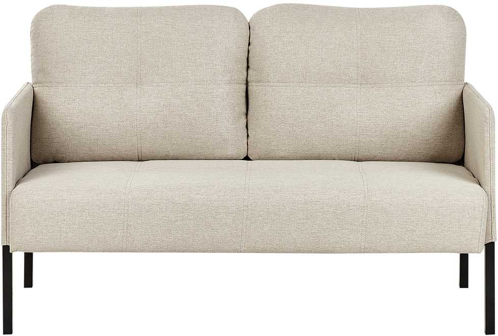 Beliani Dvivietė sofa LAHTI šviesiai smėlio spalvos