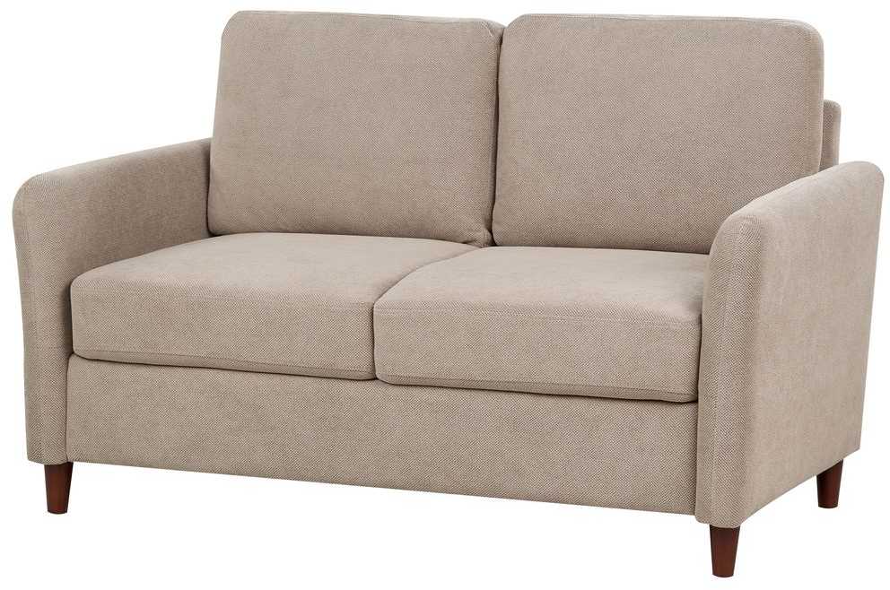 Beliani 2 vietų sofa MARE smėlio-pilkos spalvos su daiktadėže