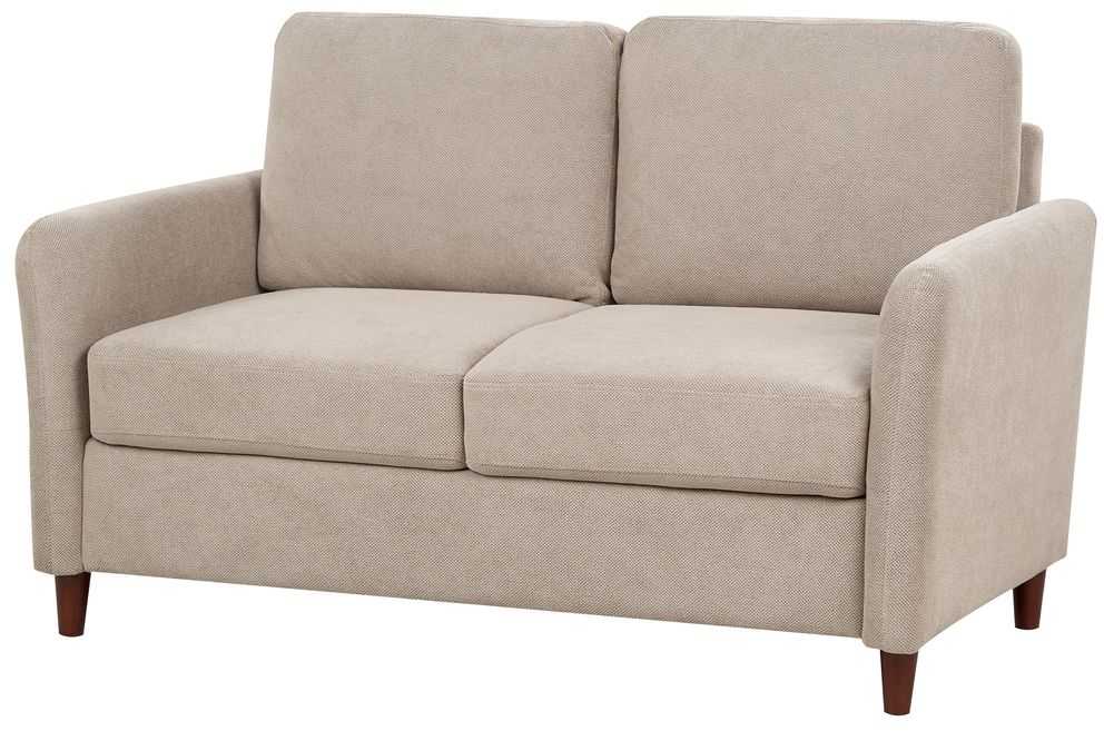 Beliani 2 vietų sofa MARE smėlio-pilkos spalvos su daiktadėže