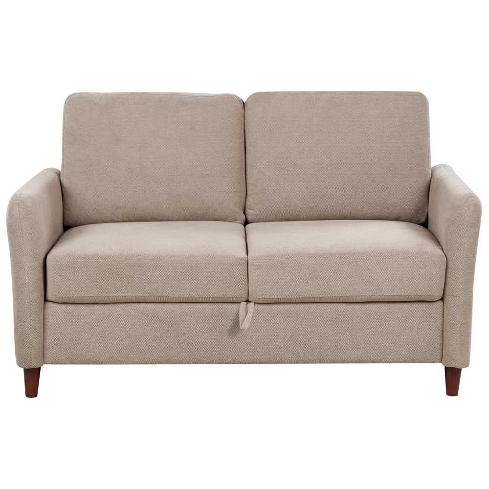 Beliani 2 vietų sofa MARE smėlio-pilkos spalvos su daiktadėže