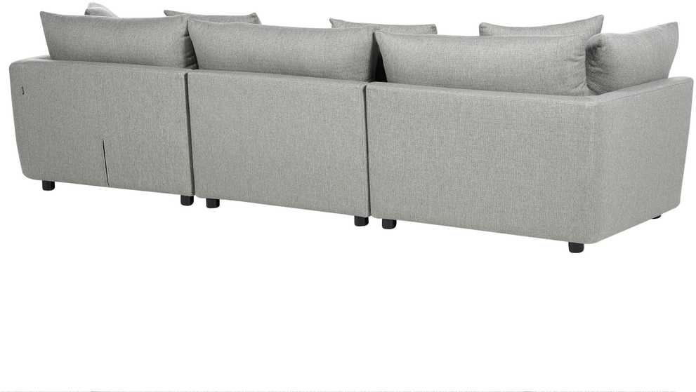 Beliani 3 vietų sofa SIGTUNA šviesiai pilka