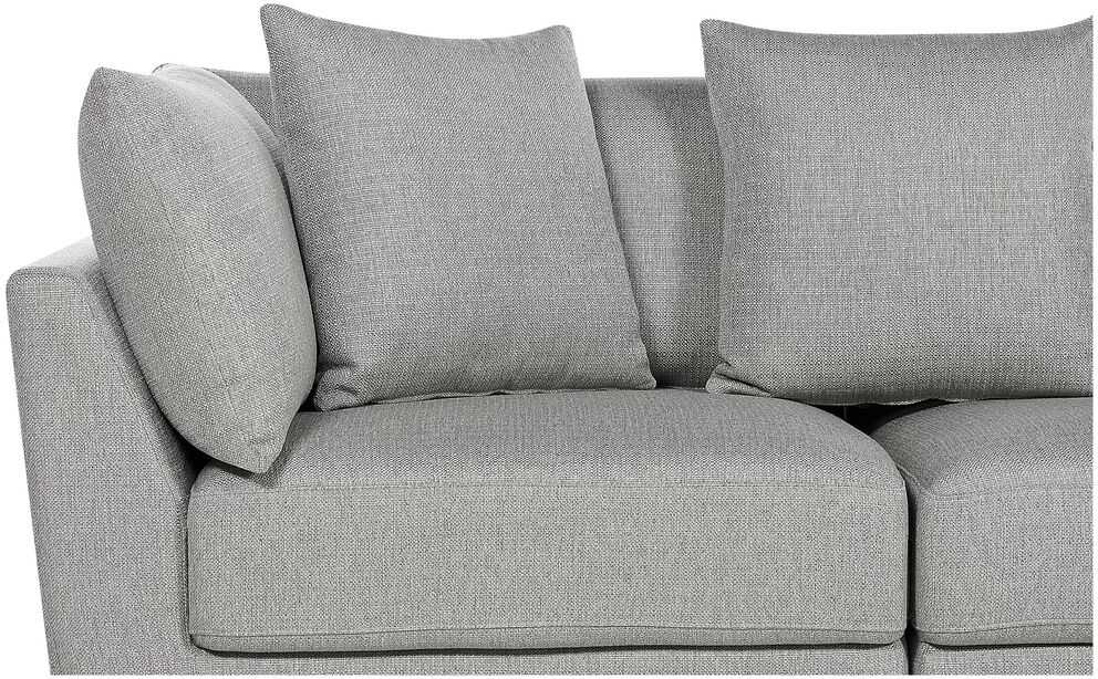 Beliani 3 vietų sofa SIGTUNA šviesiai pilka