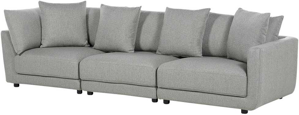 Beliani 3 vietų sofa SIGTUNA šviesiai pilka