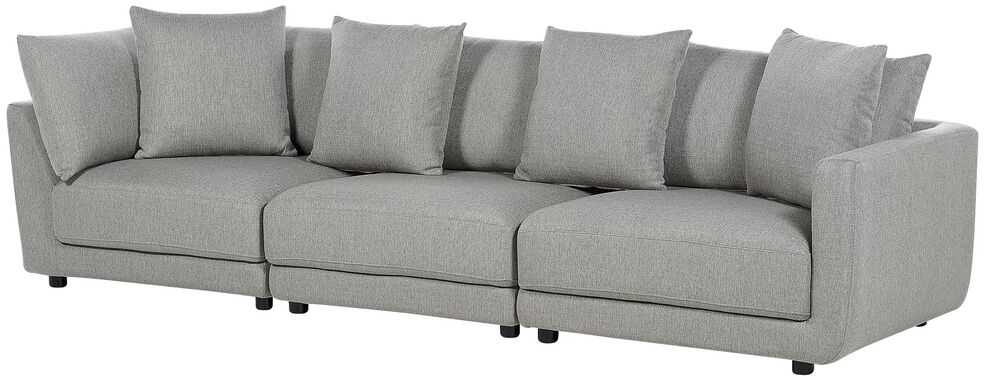 Beliani 3 vietų sofa SIGTUNA šviesiai pilka