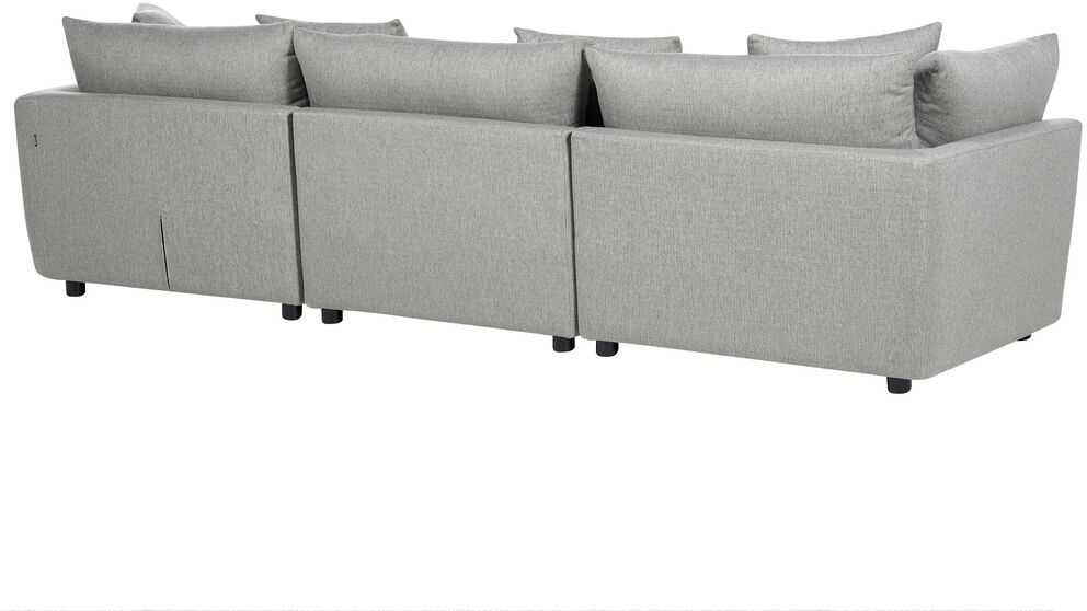 Beliani 3 vietų sofa SIGTUNA šviesiai pilka