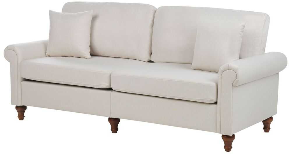 Beliani Trijų vietų sofa GINNERUP, šviesiai smėlinė