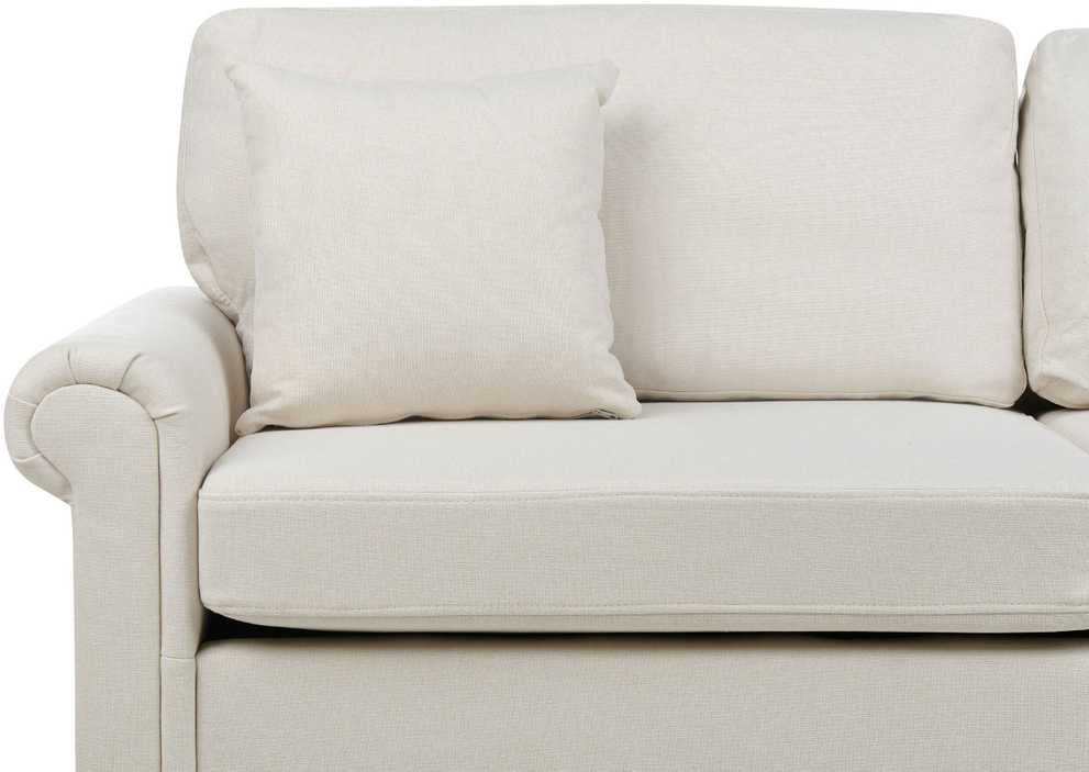 Beliani Trijų vietų sofa GINNERUP, šviesiai smėlinė