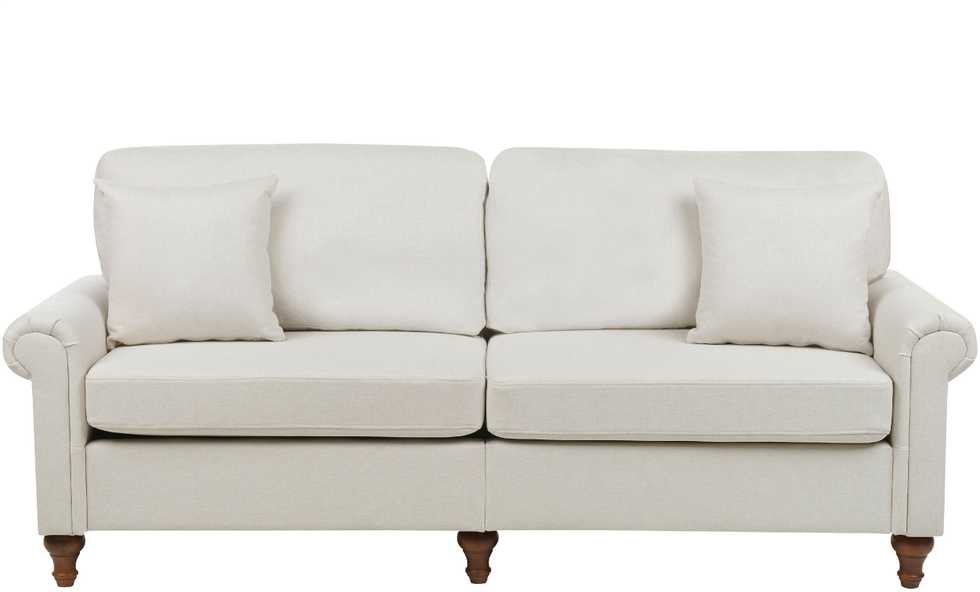 Beliani Trijų vietų sofa GINNERUP, šviesiai smėlinė