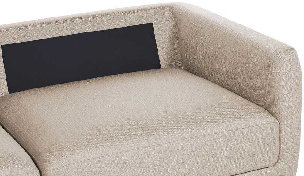 Beliani 3 vietų sofa SIGTUNA, smėlio spalvos