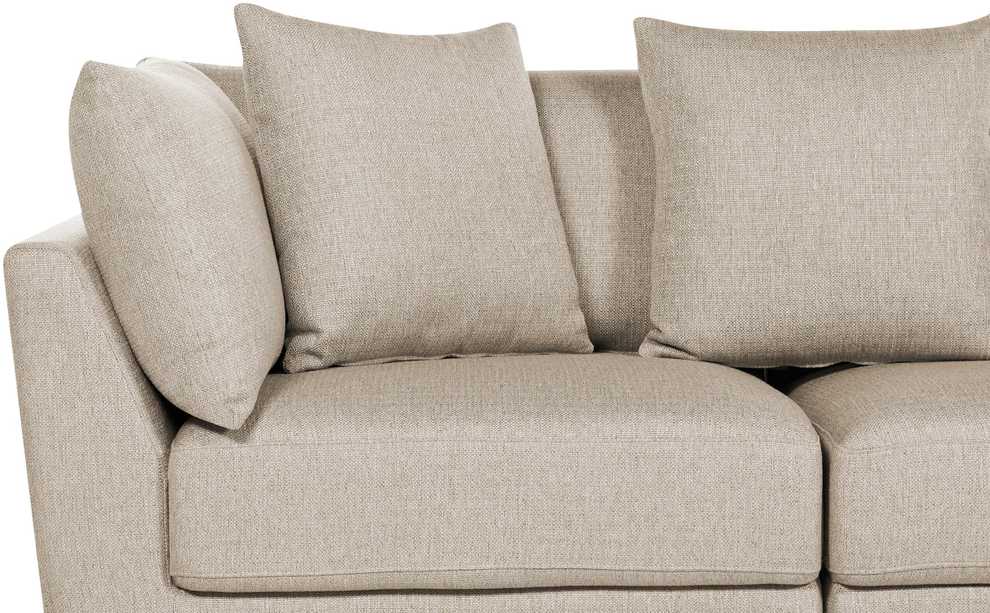 Beliani 3 vietų sofa SIGTUNA, smėlio spalvos
