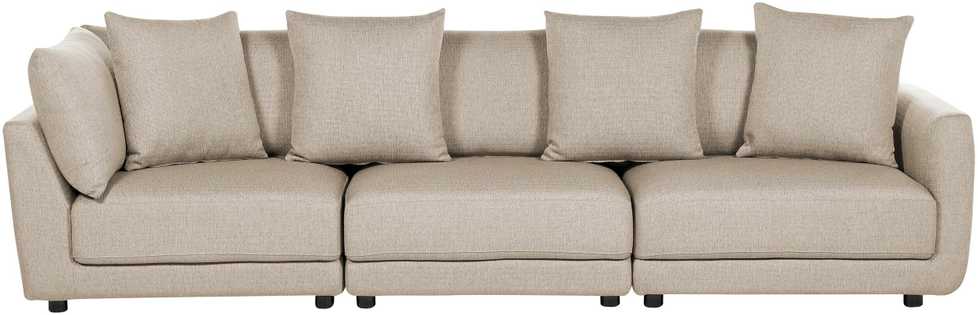 Beliani 3 vietų sofa SIGTUNA, smėlio spalvos
