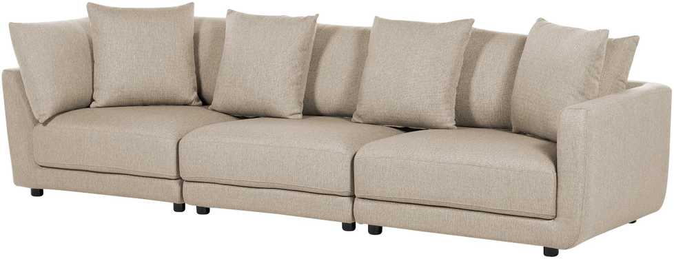 Beliani 3 vietų sofa SIGTUNA, smėlio spalvos