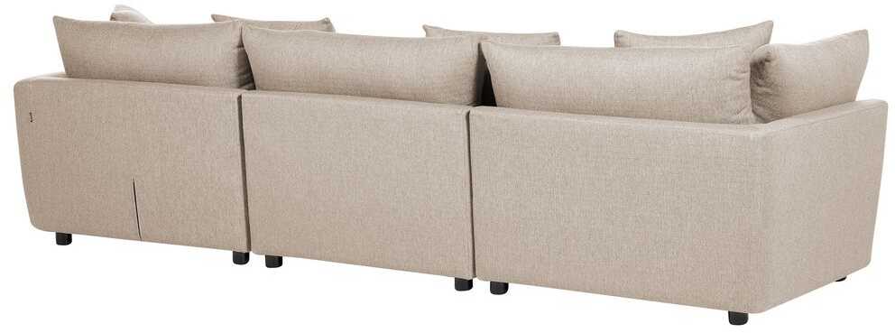 Beliani 3 vietų sofa SIGTUNA, smėlio spalvos