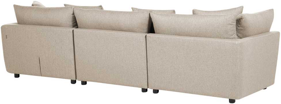 Beliani 3 vietų sofa SIGTUNA, smėlio spalvos