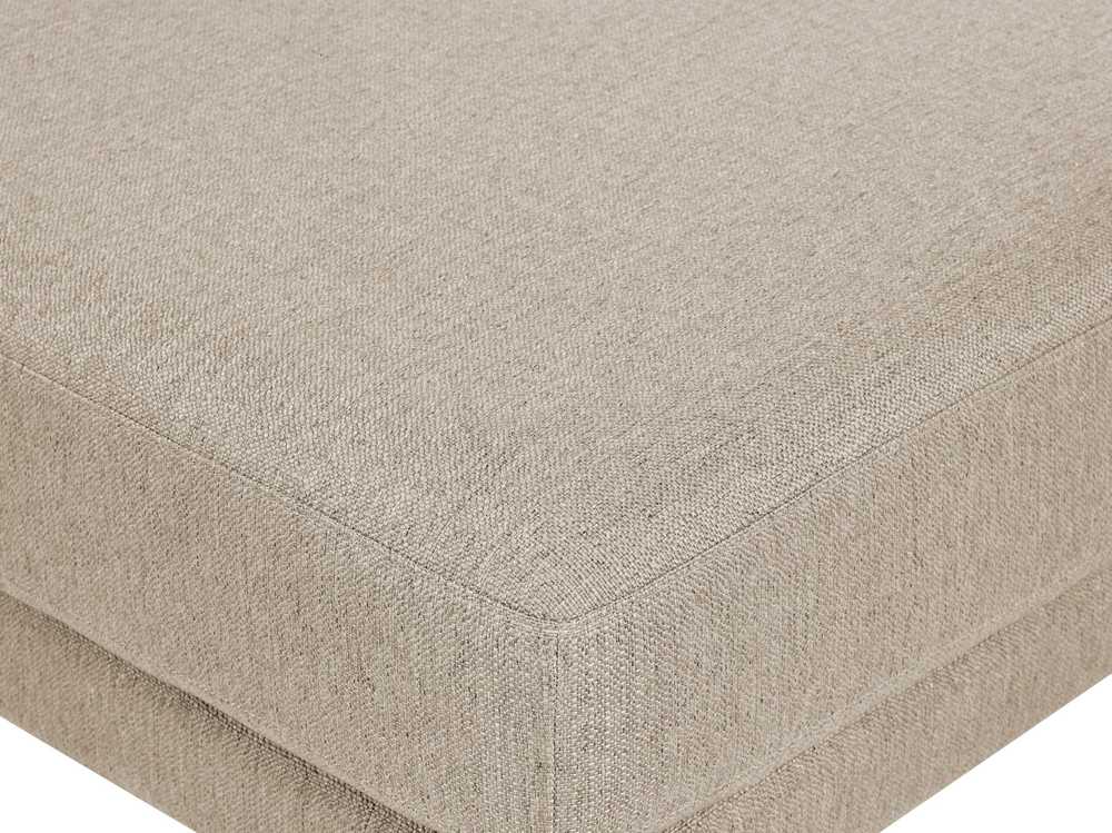 Beliani 3 vietų sofa SIGTUNA, smėlio spalvos su otomane