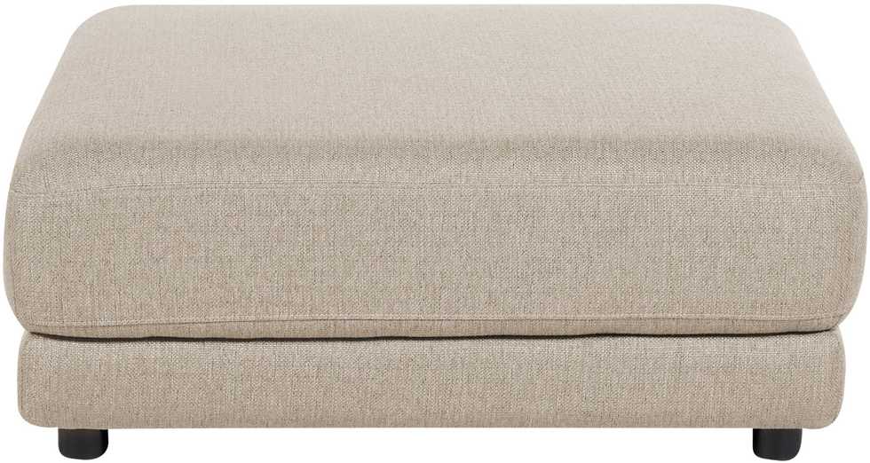 Beliani 3 vietų sofa SIGTUNA, smėlio spalvos su otomane