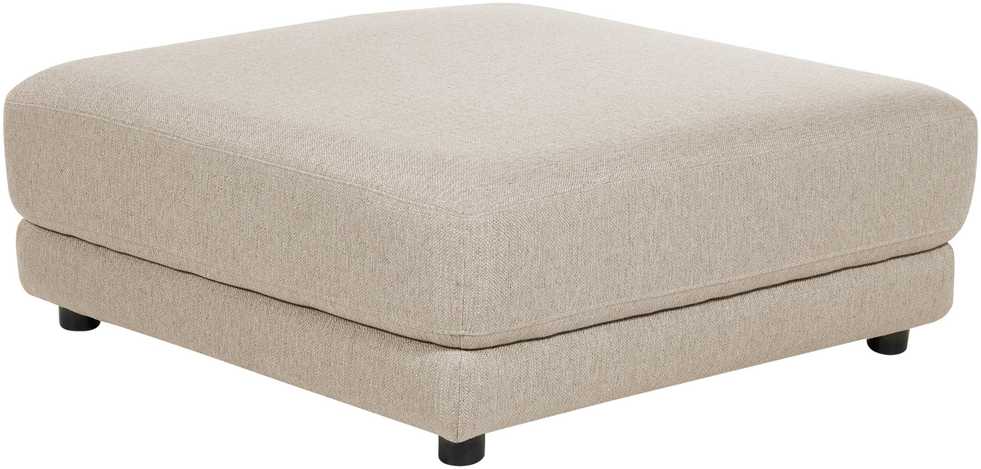 Beliani 3 vietų sofa SIGTUNA, smėlio spalvos su otomane