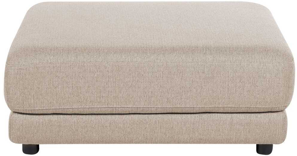 Beliani 3 vietų sofa SIGTUNA, smėlio spalvos su otomane