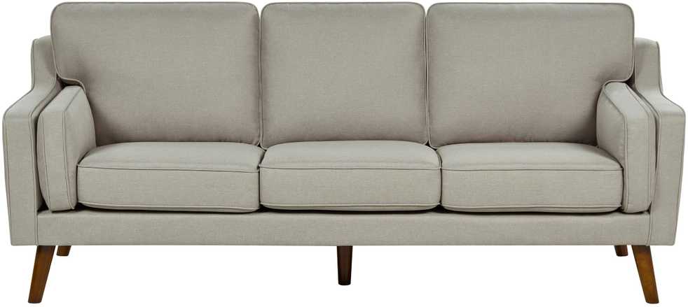 Beliani 3 vietų sofa LOKKA, smėlio spalvos