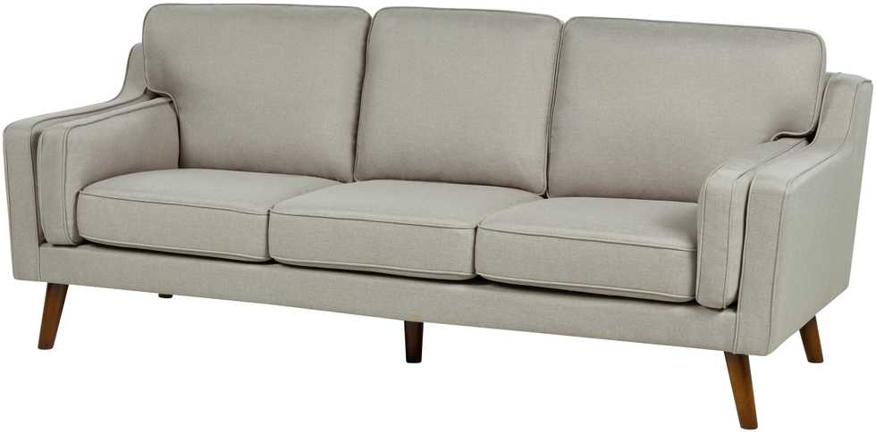 Beliani 3 vietų sofa LOKKA, smėlio spalvos